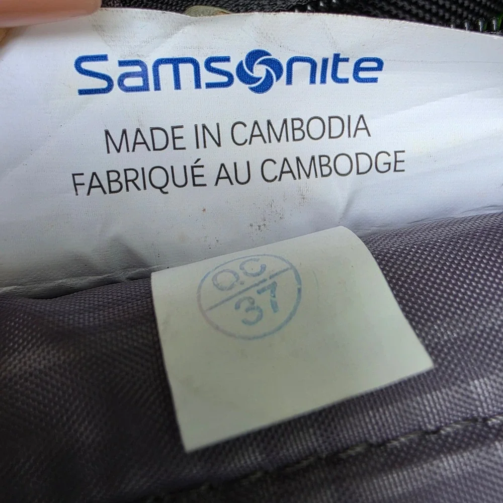 Samsonite Laptop Backpack Black Ballistic Nylon Tech Travel Bag Luggage Strap